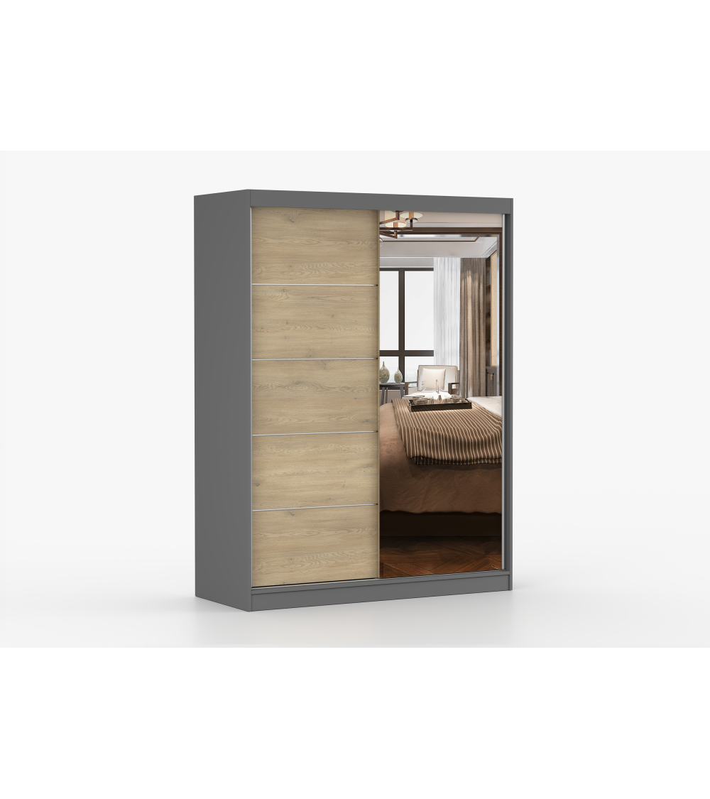 Armoire Aileen 150 cm avec miroir