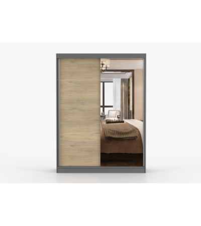 Armoire Aileen 150 cm avec miroir