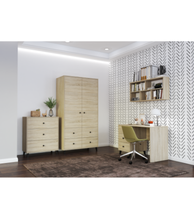 Commode Alois 80 cm Chêne