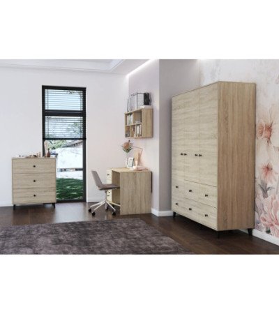 Commode Alois 80 cm Chêne