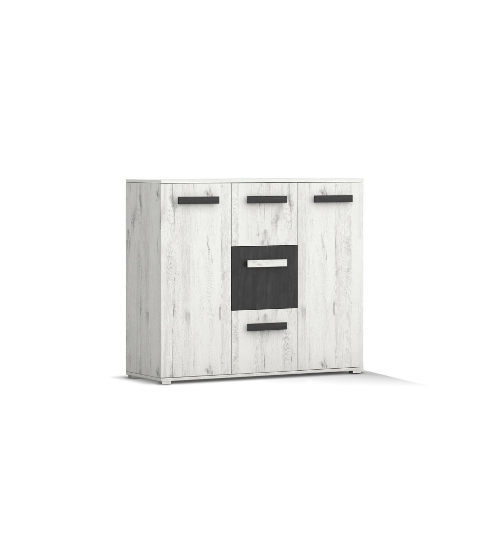 Buffet - Commode Aures Chêne blanc - Pin noir