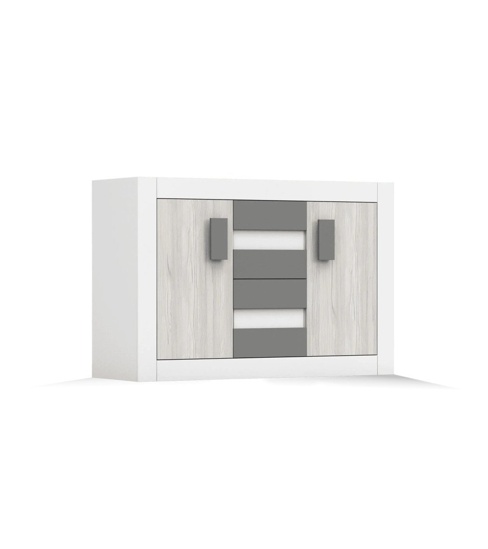 Commode Syllian Blanc - Kathult - Gris