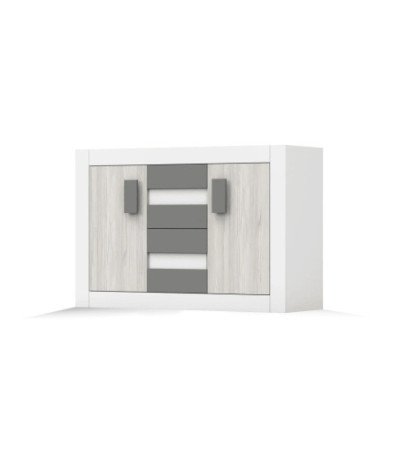 Commode Syllian Blanc - Kathult - Gris