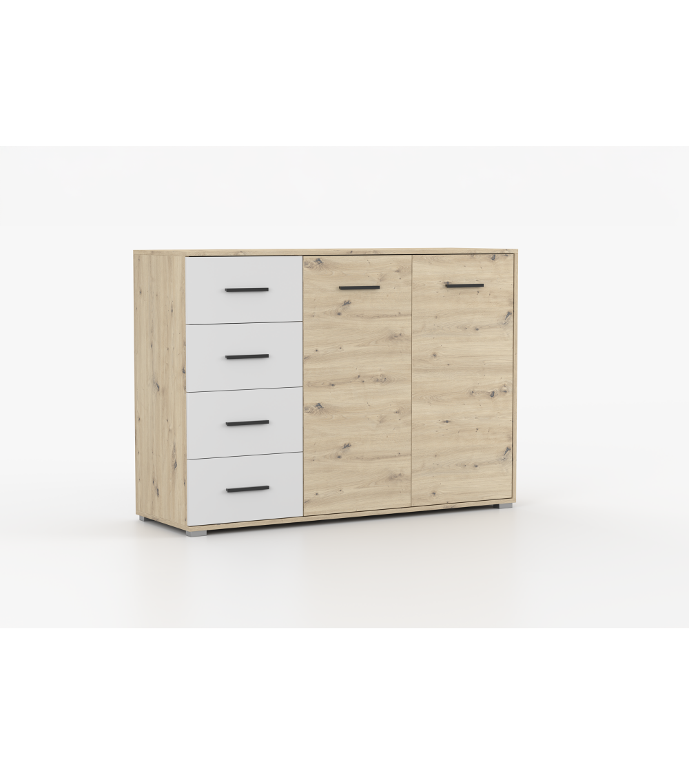 Buffet - Commode Taig 135 cm Artisan - Blanc
