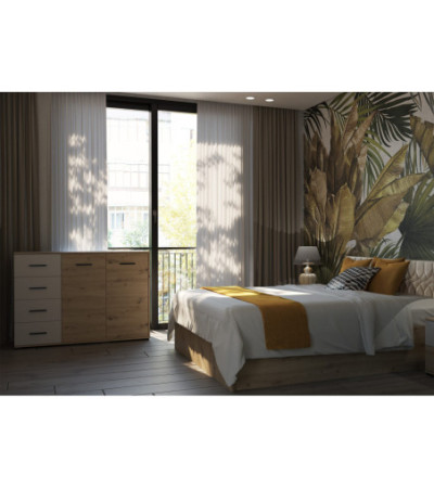 Buffet - Commode Taig 135 cm Artisan - Blanc