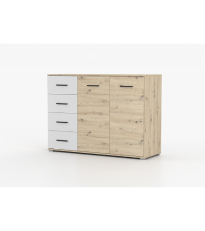 Buffet - Commode Taig 135 cm Artisan - Blanc