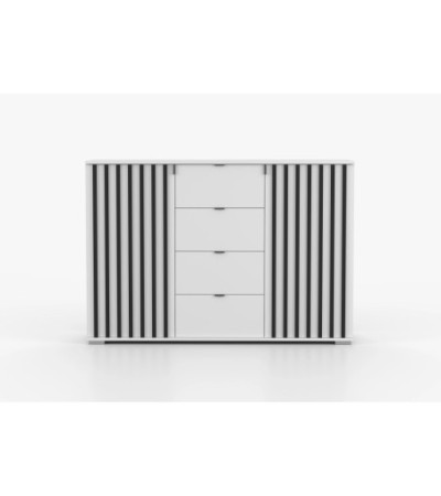 Buffet - Commode Lysea Blanc - Noir