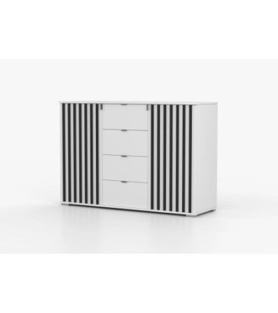 Buffet - Commode Lysea Blanc - Noir