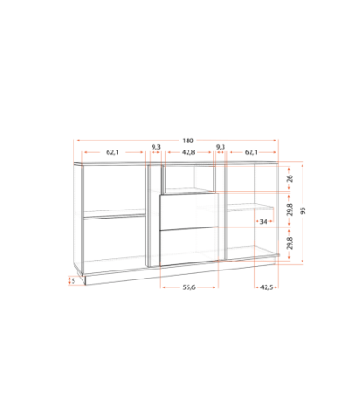 Buffet Orien 180 cm