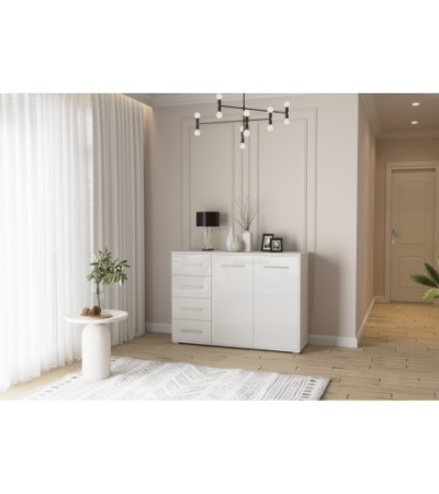 Buffet - Commode Ilario IV 135 cm- Aspect brillant