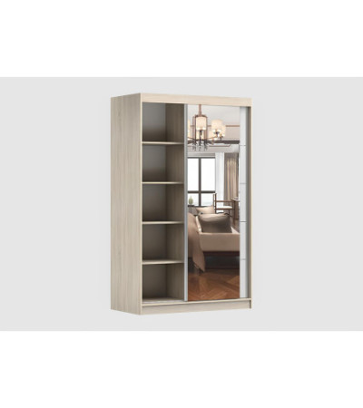 Ensemble armoire Syra et commode Ilario avec miroir