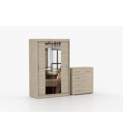 Ensemble armoire Danae et commode Ilario