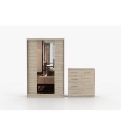 Ensemble armoire Danae et commode Ilario