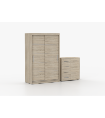 Ensemble armoire Lilwenn et commode Ilario