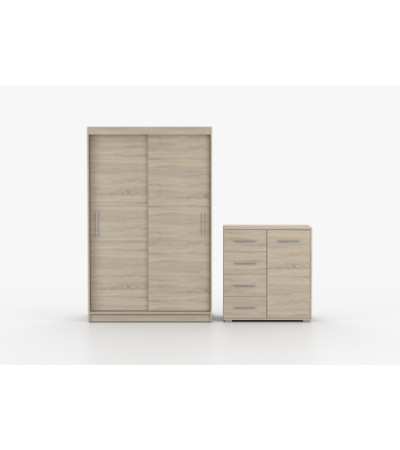 Ensemble armoire Lilwenn et commode Ilario