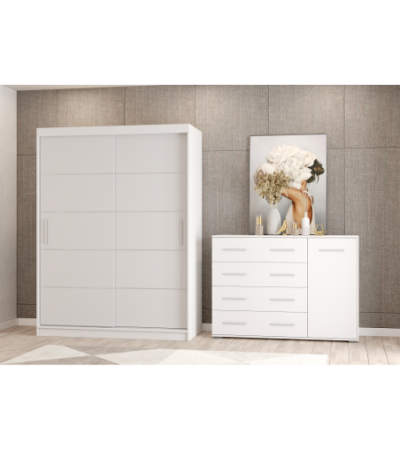 Ensemble armoire Aliona et commode Ilario
