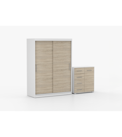 Ensemble armoire Elsinore et commode Ilario