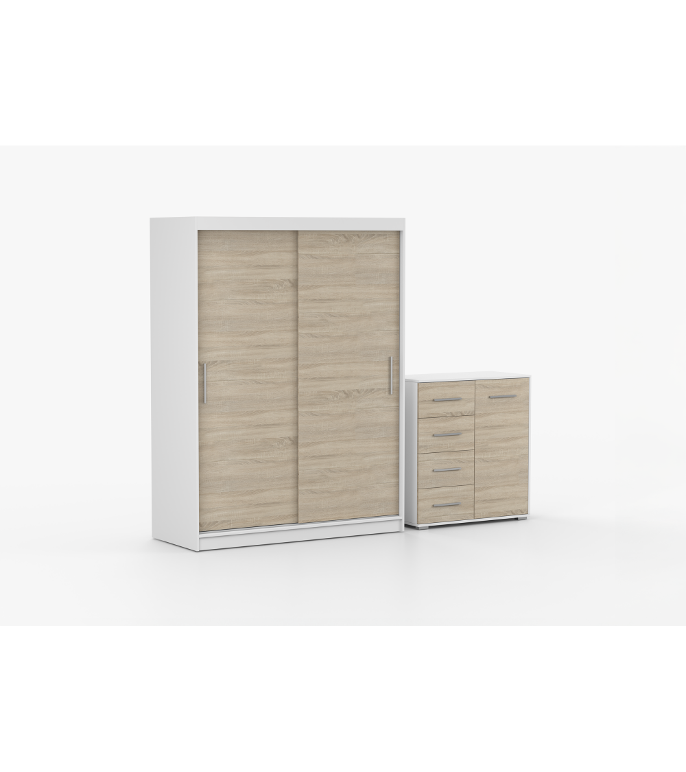 Ensemble armoire Elsinore et commode Ilario