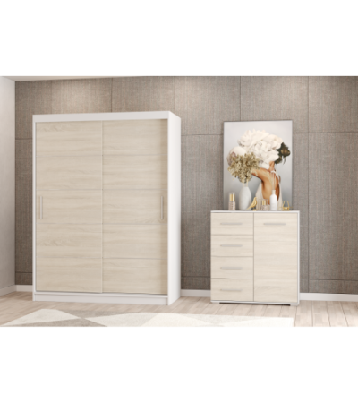 Ensemble armoire Elsinore et commode Ilario