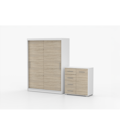 Ensemble armoire Elsinore et commode Ilario
