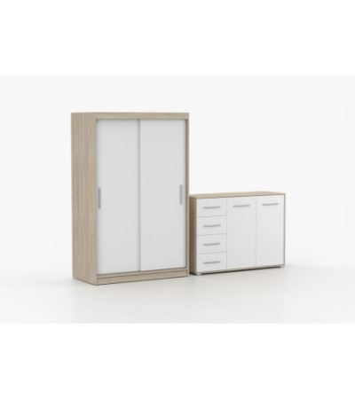 Ensemble armoire Yvae et commode Ilario