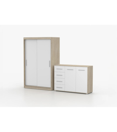 Ensemble armoire Yvae et commode Ilario