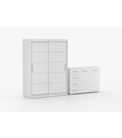 Ensemble armoire Lilwenn et commode Ilario
