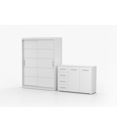 Ensemble armoire Lilwenn et commode Ilario