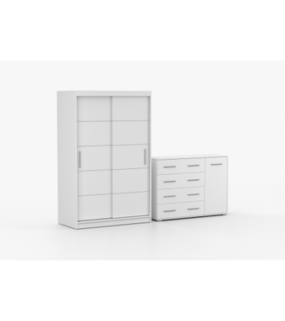 Ensemble armoire Lilwenn et commode Ilario