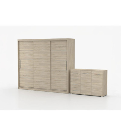 Ensemble armoire Thalia et commode Ilario