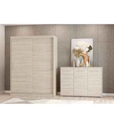 Ensemble armoire Aliona et commode Ilario