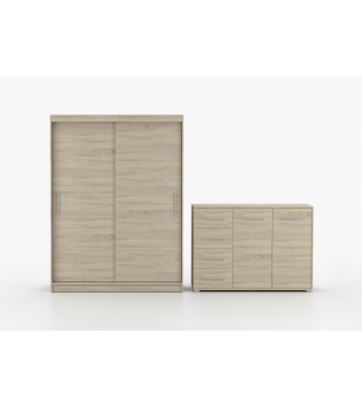 Ensemble armoire Aliona et commode Ilario