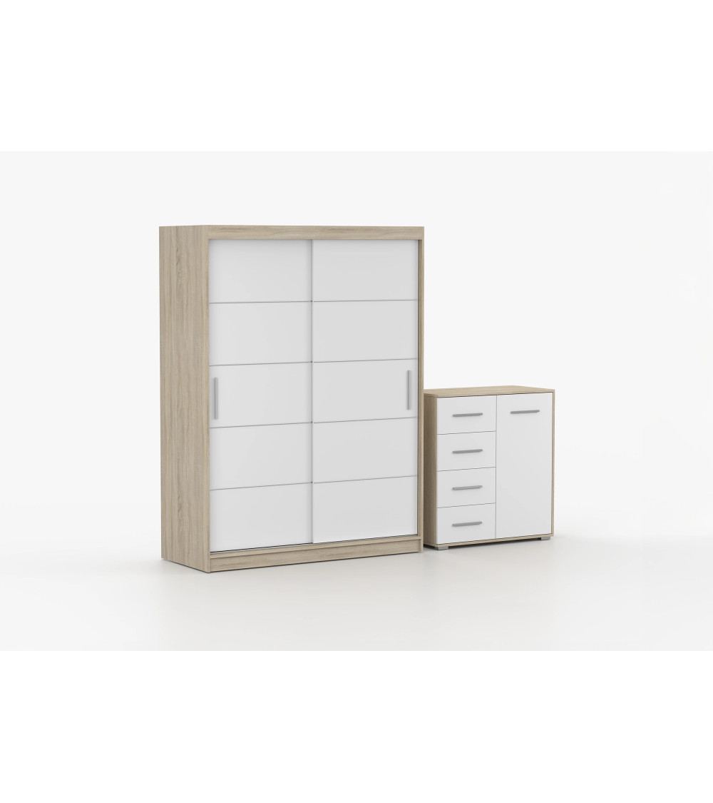 Ensemble armoire Aliona et commode Ilario
