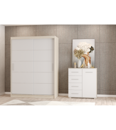 Ensemble armoire Aliona et commode Ilario