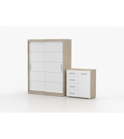 Ensemble armoire Aliona et commode Ilario