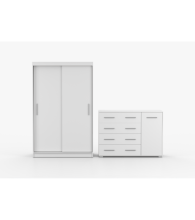 Ensemble armoire Yvae et commode Ilario