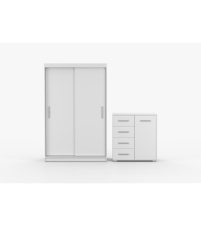Ensemble armoire Yvae et commode Ilario