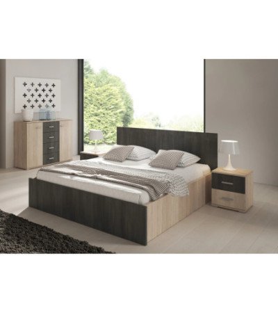 Table de chevet Oriane Chêne - Pin