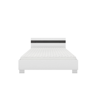 Lit Theon 160x200 Blanc -Noir