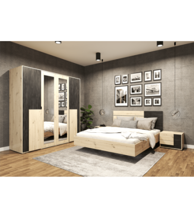 Lit 160x200 Albanor Artisan - Pin