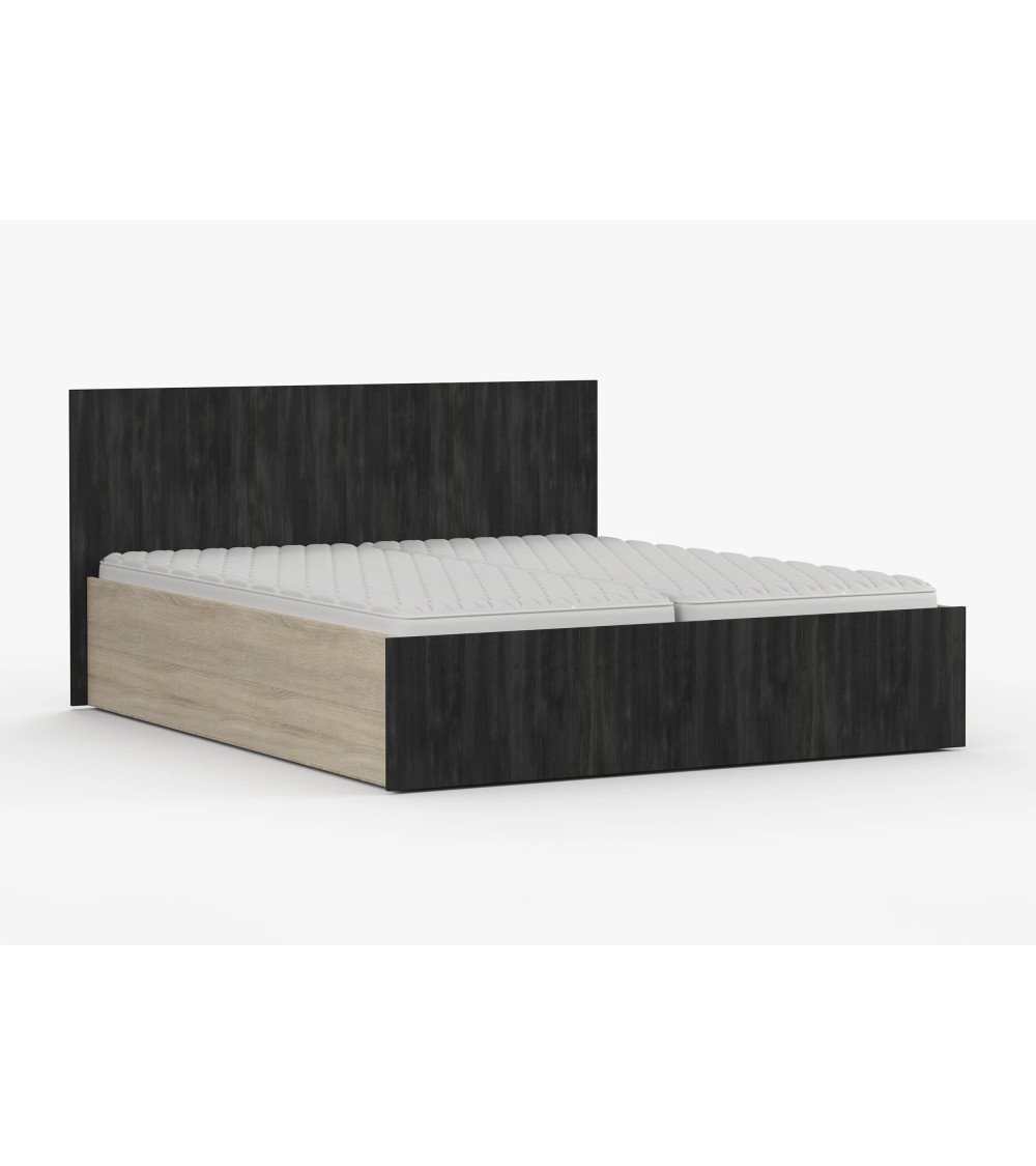 Lit 160x200 Oriane Chêne - Pin