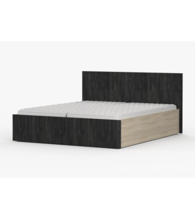 Lit 160x200 Oriane Chêne - Pin