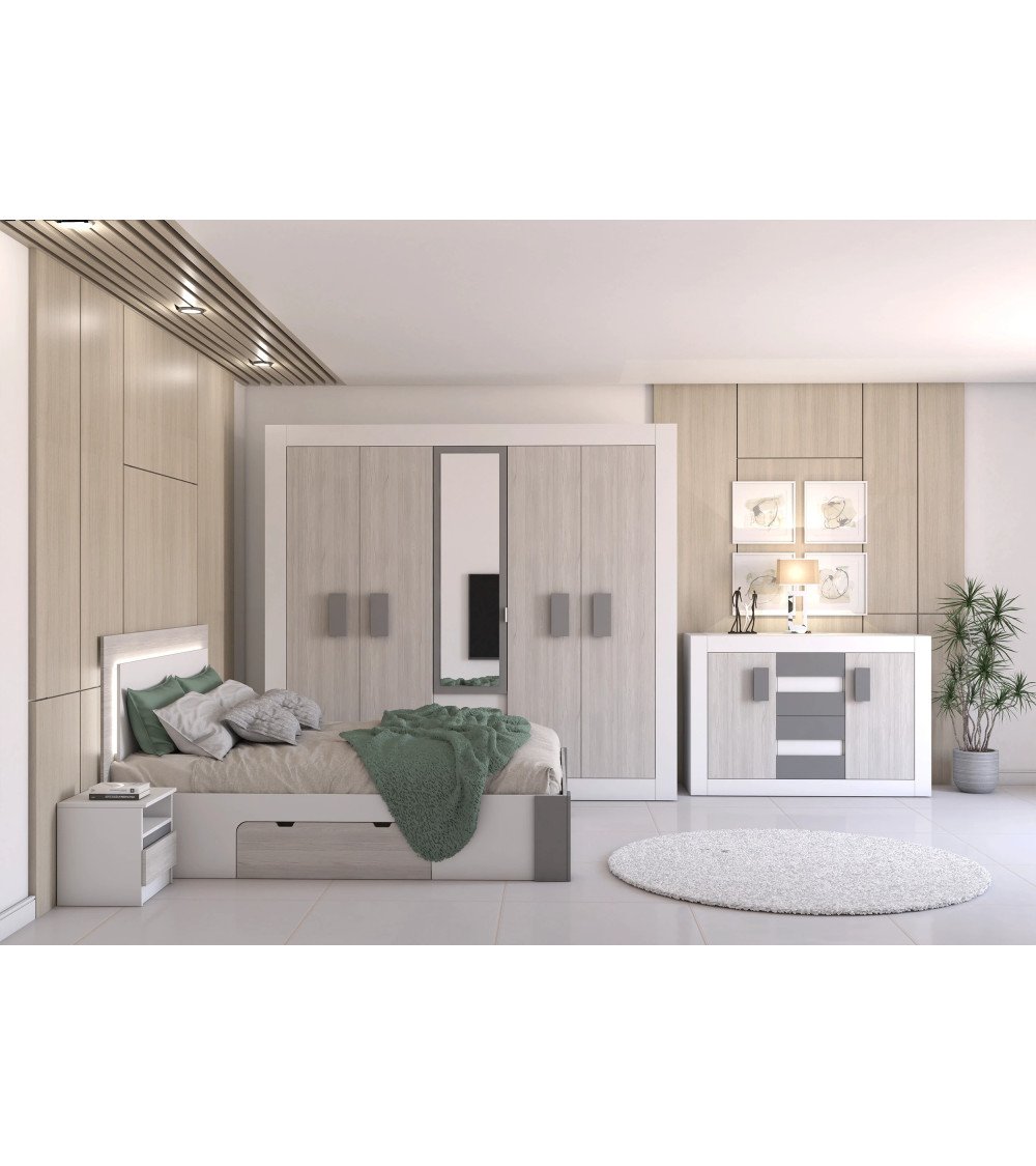 Chambre complète Syllian 231 Blanc - Kathult