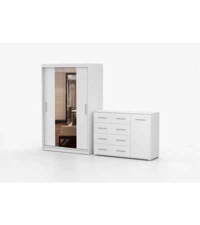 Ensemble armoire Danae et commode Ilario