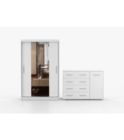 Ensemble armoire Danae et commode Ilario