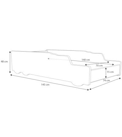 Lit voiture enfant - Rakieta