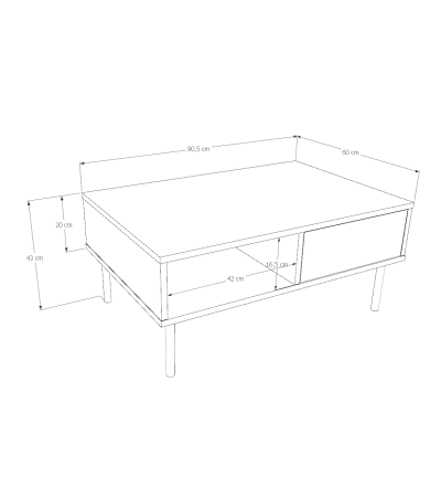 Table basse 90 cm - Verone