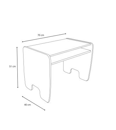 Ensemble enfant Tima : table + chaise MDF
