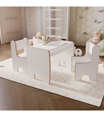 Ensemble enfant Tima : table + chaise MDF