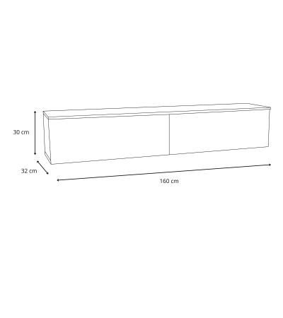 Meuble TV  160 cm - Noura